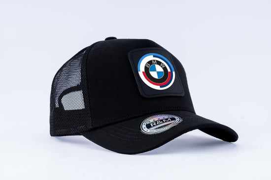 BMW Motorsport Heritage Trucker Black Cap Unisex Luxury Birthday Gifts