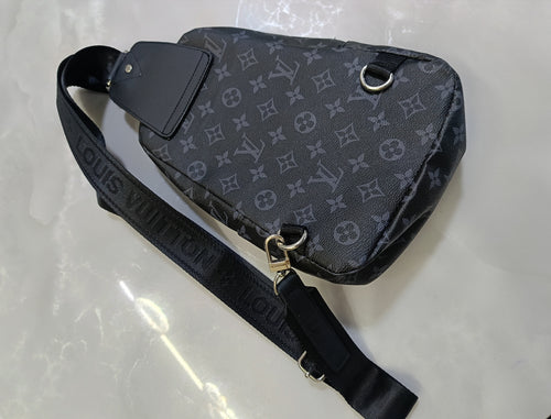 Louis Vuitton LV Monogram Eclipse Trio Messenger Sling Bag – Black/Grey Luxury Men's Gifts Pre-owned like new