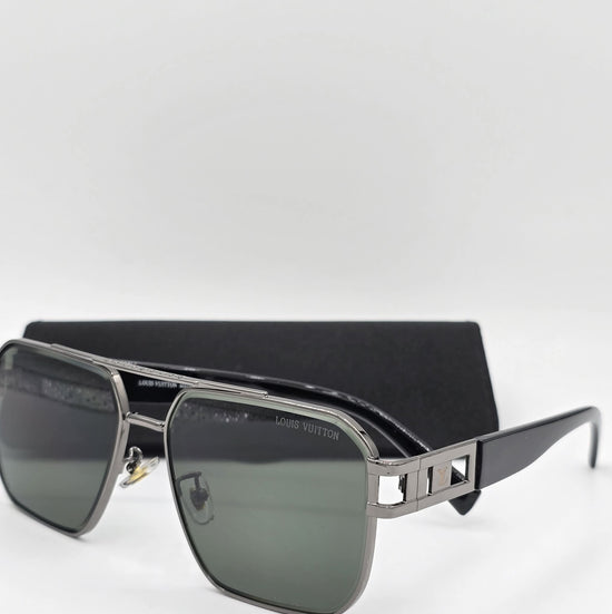Louis Vuitton LV Green Black Sunglasses Men&